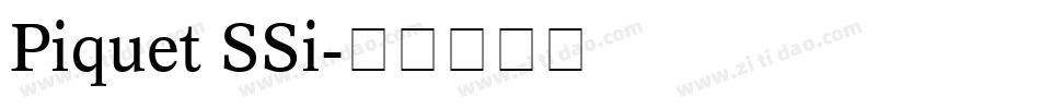 Piquet SSi字体转换